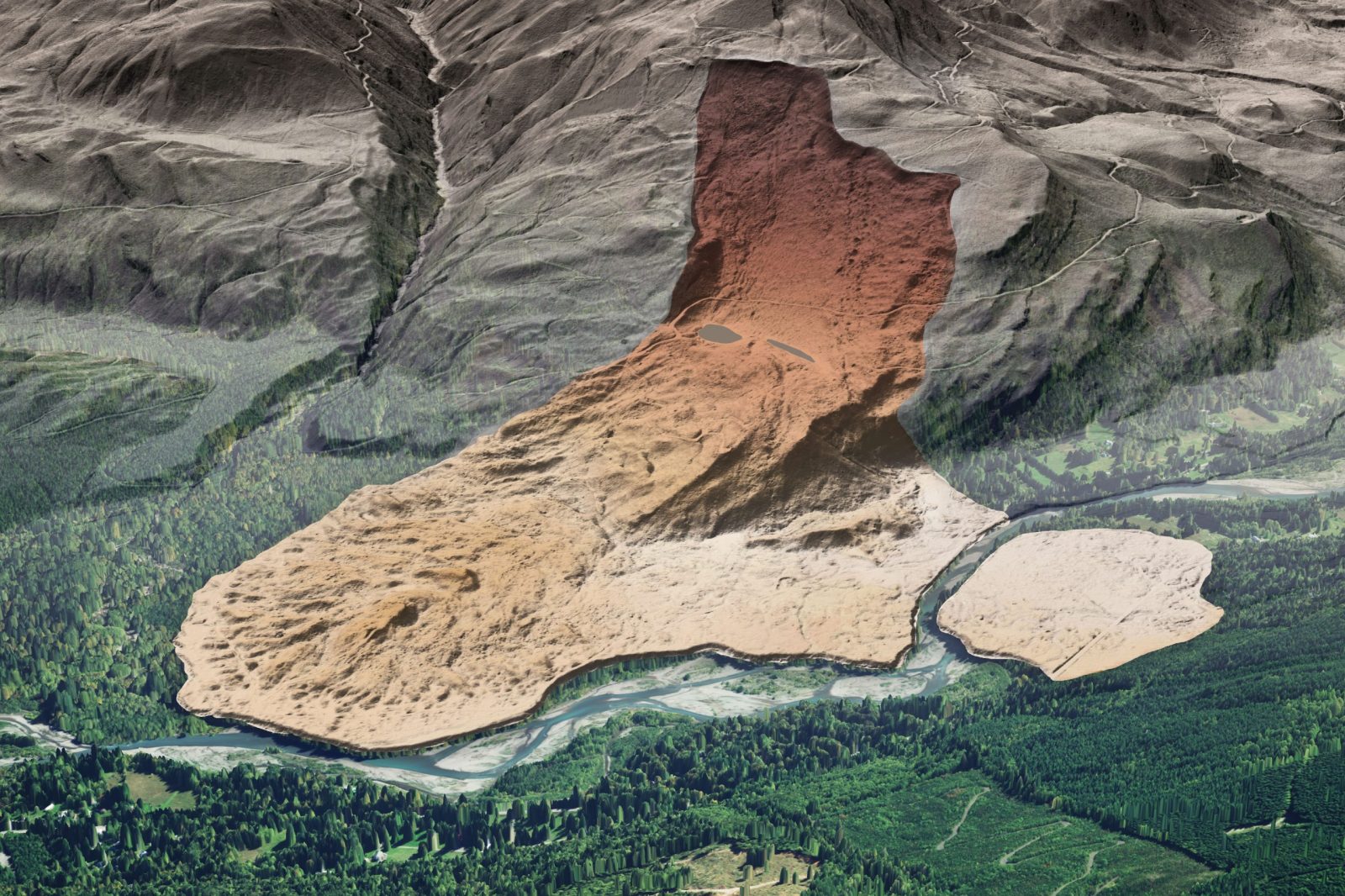 Landslide in Whatcom County, Washington